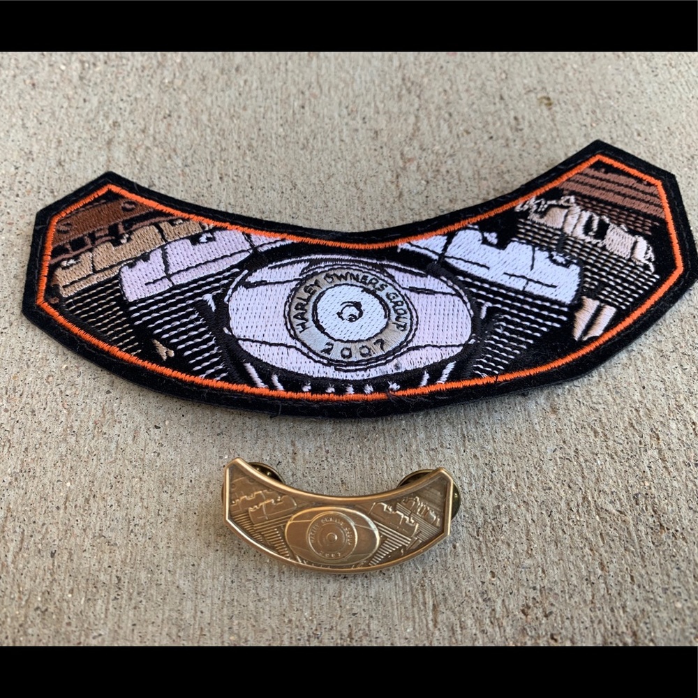 Harley Owners Group Marching Patch and Pin